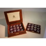 24 Royal Mint Queen Elizabeth II Golden Jubilee Collection hunter pocket watches, decorated with