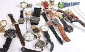 Collection of mostly gentleman's wristwatches (qty)