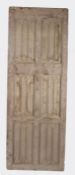 A section of oak panelling, designed with six linenfold-carved panels, In the mid-16th century