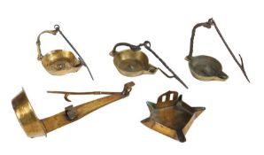 **DO NOT SELL - VENDOR TO COLLECT EMAILED 06/03/23 JA**  A group of four late 18th century brass and