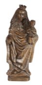 After the Medieval, a resin figure of the Virgin & Child Modelled as the Crowned Virgin (Queen of