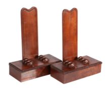 A pair of 19th century mahogany plate/salver stands, in the manner of Gillows, English  Each