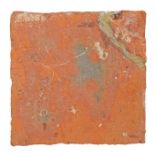 **DO NOT SELL - VENDOR TO COLLECT EMAILED 06/03/23 JA**  A 14th century floor tile, English Of deep,