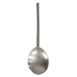 A 17th century pewter slip top spoon, English, circa 1680 Maker's mark of Moses Winkworth,