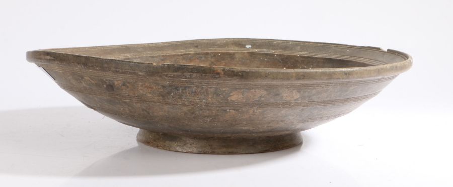 A 19th century 'sycamore' bowl With shallow footing, 37cm diameter Provenance: Doughton Manor, - Image 2 of 2