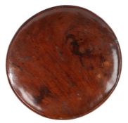 An 18th century walnut platter, English Of shallow, circular form, good colour and patina,