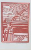 Richard Bawden, RWS, NEAC, RE (British, born 1936) 'Mersea' Linocut printed in colour, on wove,