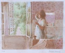 Bernard Dunstan, RA, PRWA, NEAC, (British, 1920-2017) The Bedroom Window signed and numbered 7/