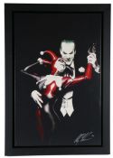Alex Ross for DC Comics (American, Contemporary) 'Tango with Evil' (The Clown Prince with Harley
