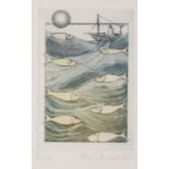 Anna Ravenscroft, (Contemporary, British) Etching with aquatint printed in colours, on wove,