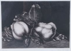 Brian Sowerby (British, 20th Century) 'Quince' signed (lower right), etching 18 x 25cm (7'' x 10'')