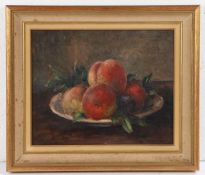 Stuart Scott Somerville (British,1908-1983) Still Life Study of Apples on a Plate signed (lower