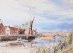Leslie Lancelot Hardy Moore R.I (British, 1907-1997) 'River Alde, Snape Bridge' signed (lower left),