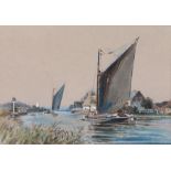 Charles Mayes Wigg (British, 1889-1969) Horning Ferry signed (lower right), watercolour 27 x 38cm (