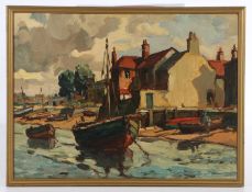 Attributed to Jack Cox, 'East End, Wells-next-the-Sea'