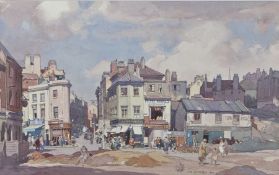Leonard Russell Squirrell RWS, RE (British, 1893-1979) 'Old Folkestone' signed and dated 1950 (lower