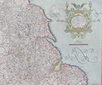 Mercator (Gerard) Eboracum Lincolnia, Derbia, Saffordia, Noting: Hamia, Lecestria, Rutlandia et