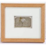Grand Tour, a piece of marble from Milan Cathedral, the marble section attached to a card stating '