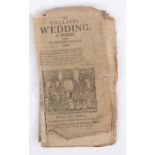 The Collier's Wedding, a Poem by Edward Chicken, printed by J Marshall, Gateshead and Old Flea
