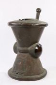 Impressive and large early 20th Century copper pharmacy/chemists trade sign, in the form of a pestle
