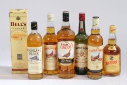 Mixed lot of whisky