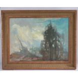 Manner of John Arnesby Brown (20th Century) Landscape with Trees oil on canvas 55 x 75cm (22 x