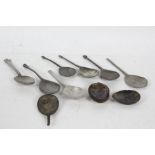 Collection of 17th century style century pewter spoons of various styles (11)