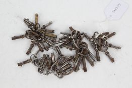 Collection of Bramah keys (qty)