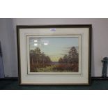 Anthony Dugdale (20th Century) 'Autumn Birch and Bracken, near Fritton', signed, watercolour 26 x