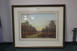 Anthony Dugdale (20th Century) 'Autumn Birch and Bracken, near Fritton', signed, watercolour 26 x