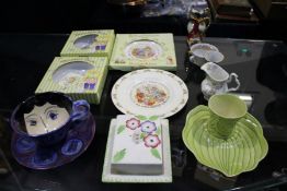 Collection of various ceramics, to include an Elizabeth Radford  butter dish, Carlton Ware cup and