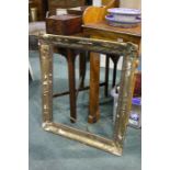 Heavy Patern gilt picture frame, 19th century, with moulded corners, 30'' by 26'' AF