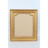 Straight Pattern gilt picture frame, 19th century, with an arched inner frame, Baring a Bonhams