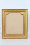 Straight Pattern gilt picture frame, 19th century, with an arched inner frame, Baring a Bonhams
