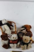 Large collection of various teddy bears (qty)