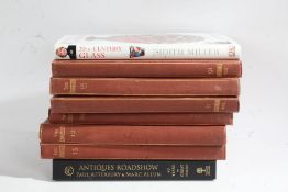 Six volumes of The Connoisseur Illustrated, together with an edition of 20th century Glass by Judith