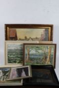 07.03.23-TRANSFERRED TO  HOLT large collection of 20th century landscape paintings, some signed,