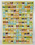 Uncut Pokémon printers sheet. 'Property of Wizards of the Coast - PM - BS1 - EN - Form 8 of 10 -