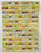 Uncut Pokémon printers sheet. 'Property of Wizards of the Coast - PM - BS1 - EN - Form 9 of 10 -