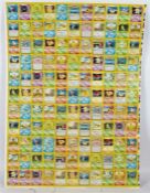 Uncut Pokémon printers sheet. 'Property of Wizards of the Coast - PM - BS1 - EN - Form 7 of 10 -