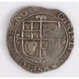 Charles I Shilling, triangle but clipped, (S 2797)