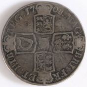 Anne Crown, 1708, Edinburgh mint, Septimo, (S 3602)