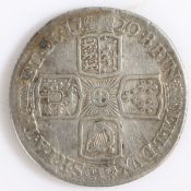 George I Shilling, 1720, Plain reverse, (S 3645)