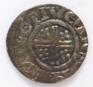 Richard I silver short cross Penny  of London Class 4b Spink 1348C Obv:- hElNRICVSR ELx Rev:- +