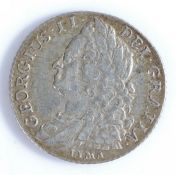 George II Shilling, 1745, Lima, (S 3703)