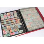 Stamps, British Empire, housed in a stock book