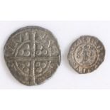 Hammered coins, to include a Half Penny and a Penny, (2)