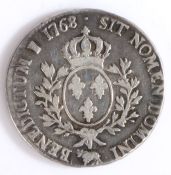 France Louis XV 1 Ecu, 1768
