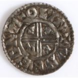 Aethelred II silver penny crux type, Lincoln Mint Spink 1148 Obv: +AEDELRAEDREXANGLOX Both 'AE's and