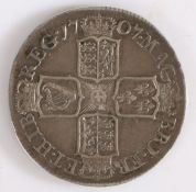 Anne Halfcrown, 1707, Sexto, E below bust (Edinburgh mint) (S 3600)